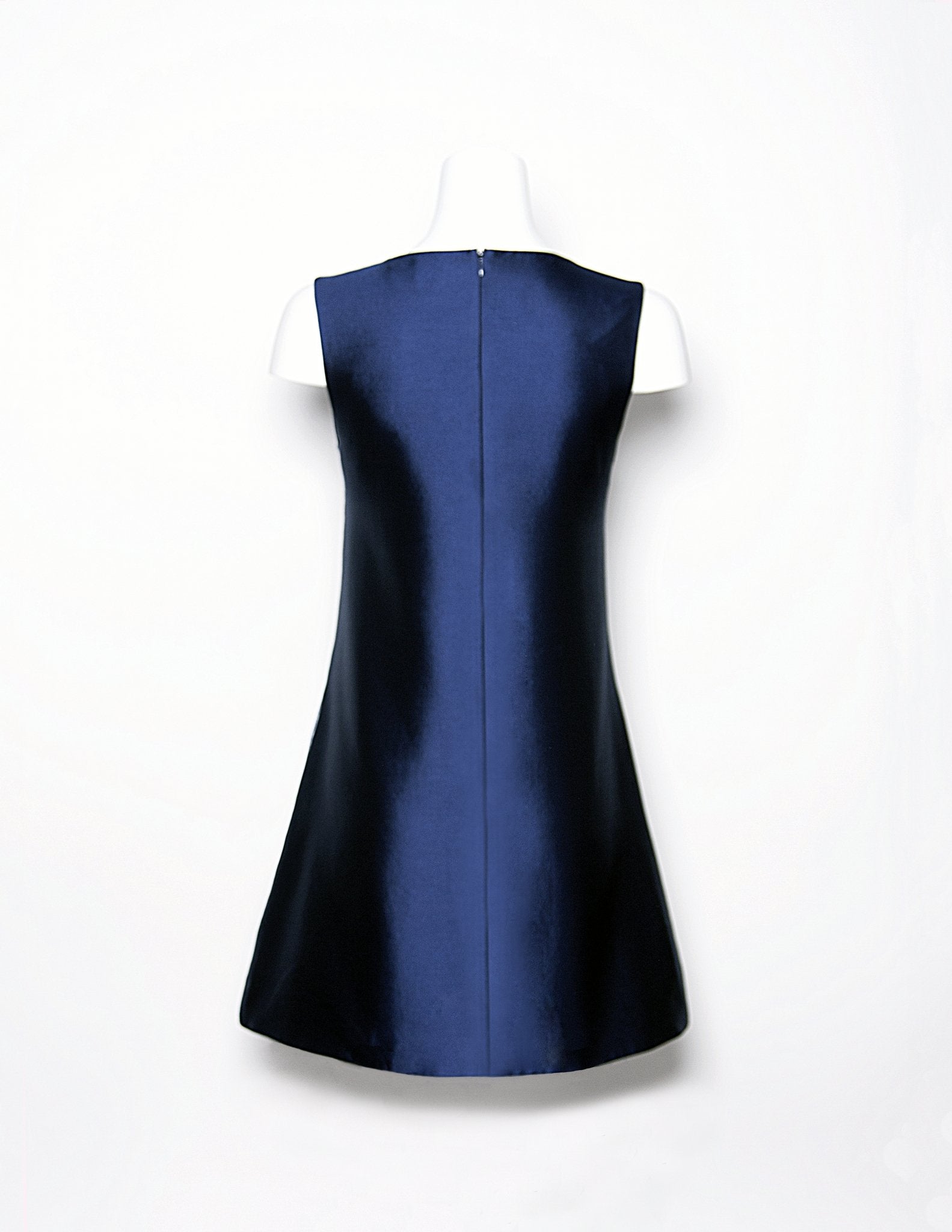 A-line Style Cocktail Dress with Pockets Navy — The Lawson II - Senza Tempo Fashion