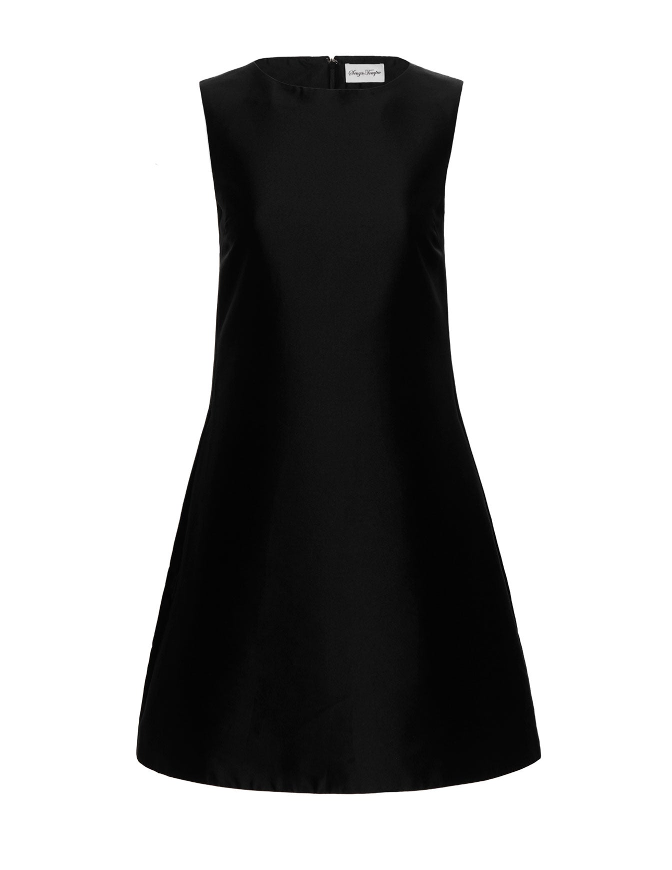 Classic A-line Style Dress with Pockets Black — The Lawson - Senza Tempo Fashion