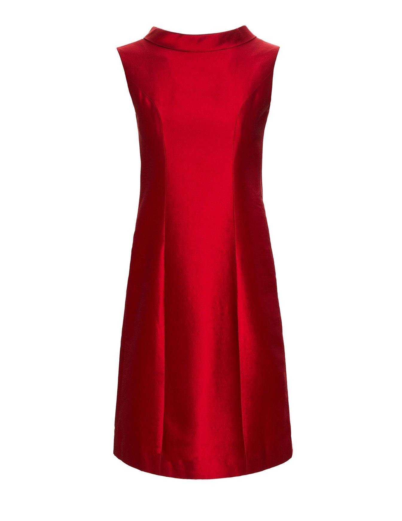 Classic Shift Dress Red — The Jackie - Senza Tempo Fashion