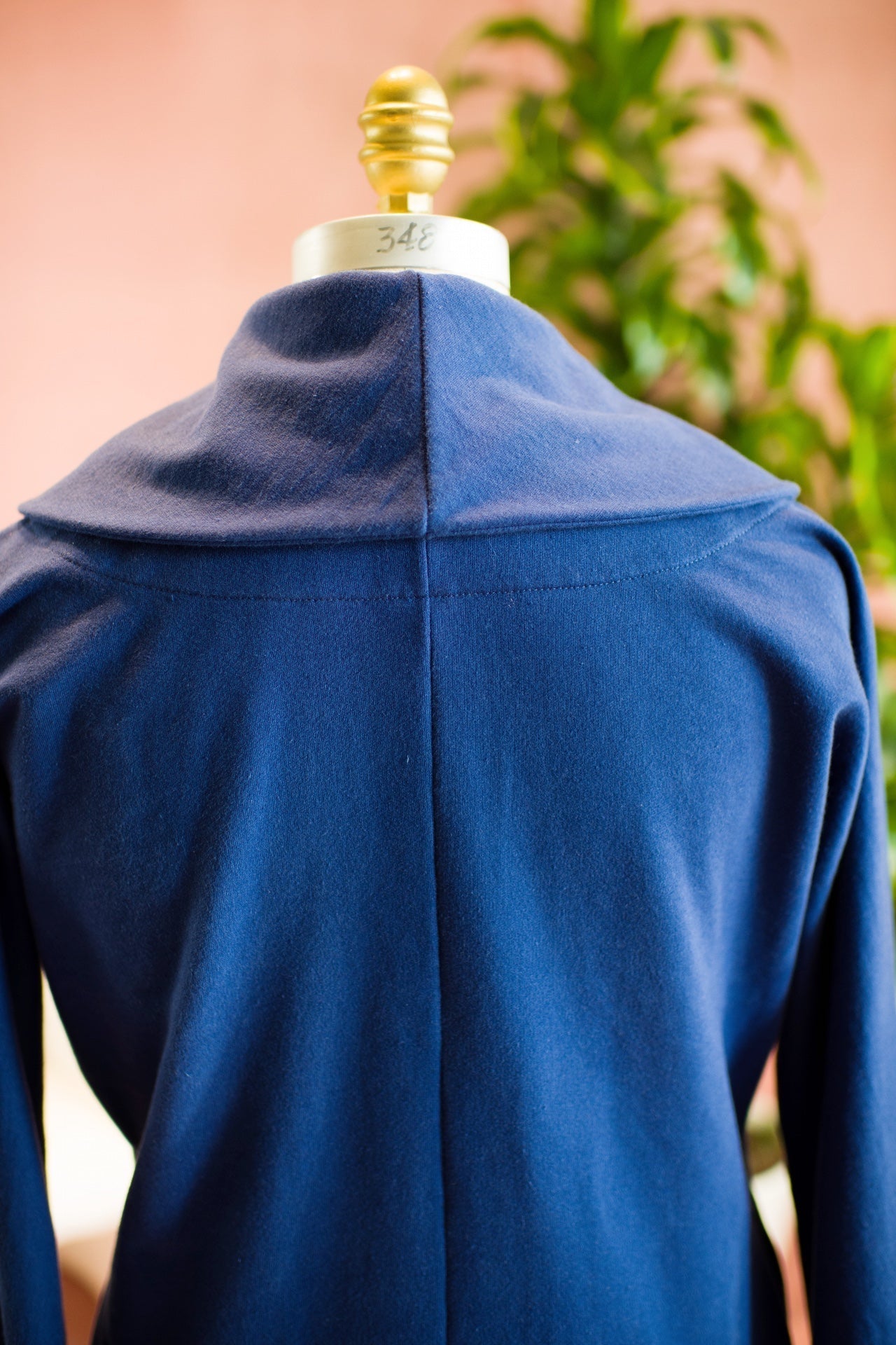 Elegant Shawl Hoodie French Cotton Terry — The Veruschka - Senza Tempo Fashion