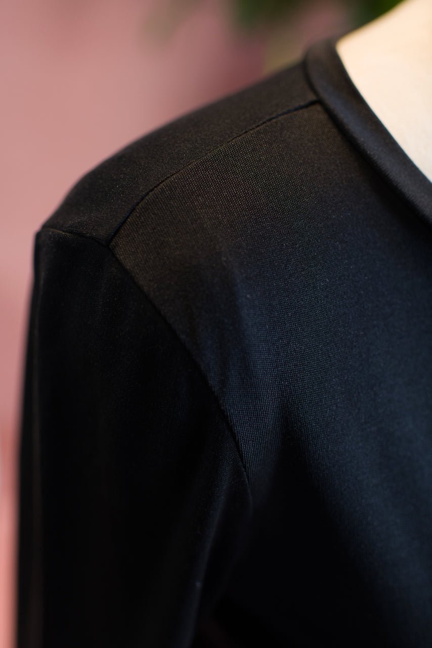 Luxe Finish Long Sleeve Silk T Shirt — The Marilyn III - Senza Tempo Fashion