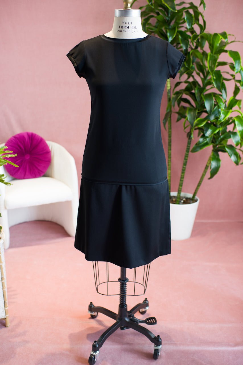 Luxe Finish Seam Silk T Shirt Boatneck — The Marilyn II - Senza Tempo Fashion
