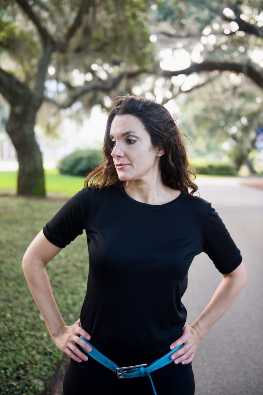 Luxe Finish Silk T-shirt — The Francoise - Senza Tempo Fashion