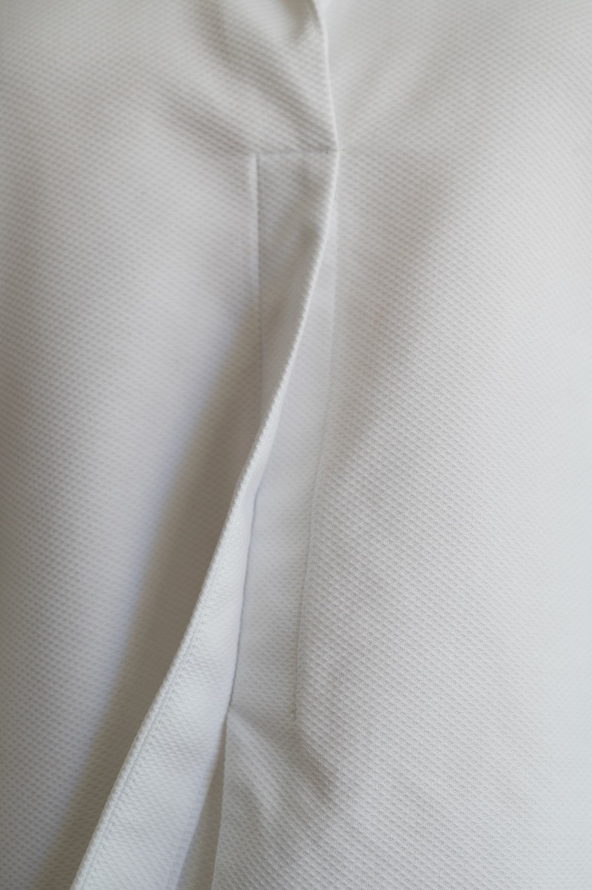 Luxe White Cotton Tunic Top with Collar — The Maggie - Senza Tempo Fashion
