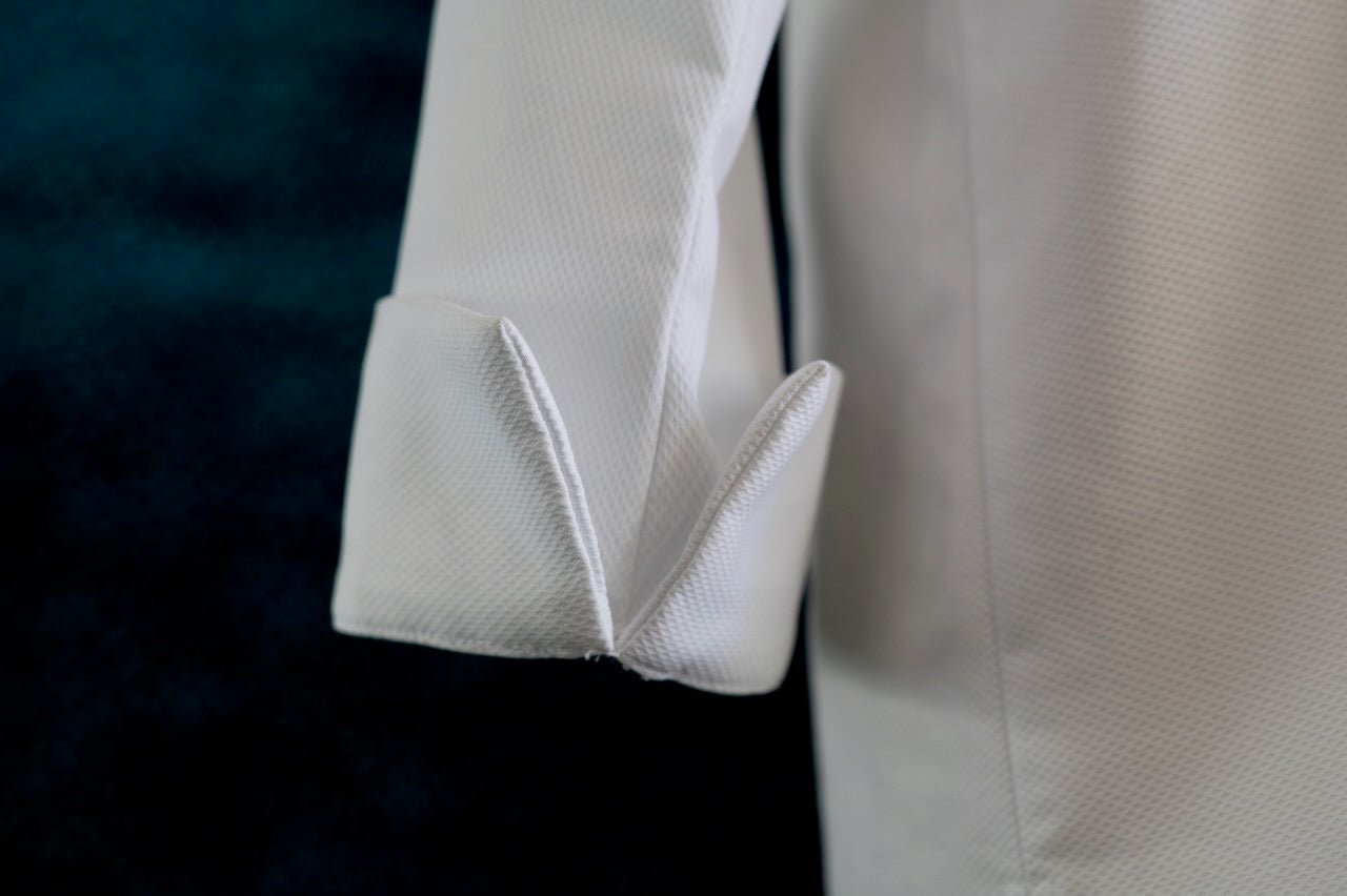 Luxe White Cotton Tunic Top with Collar — The Maggie - Senza Tempo Fashion