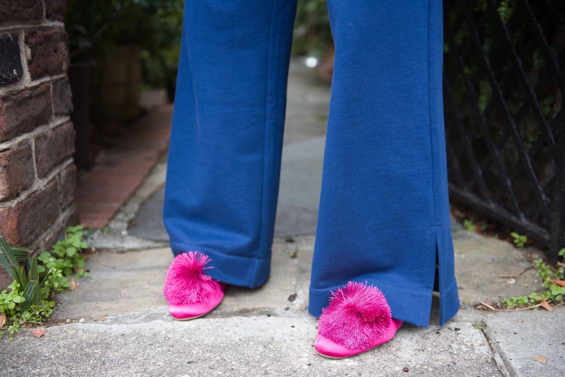 Wide-Leg French Cotton Terry Loungepants — The Claire II - Senza Tempo Fashion