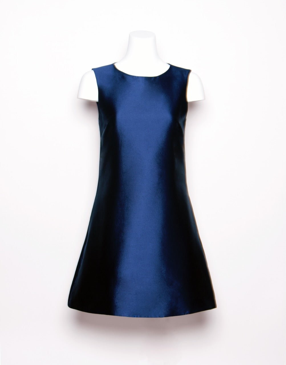 A-line Style Cocktail Dress with Pockets Navy — The Lawson II - Senza Tempo Fashion