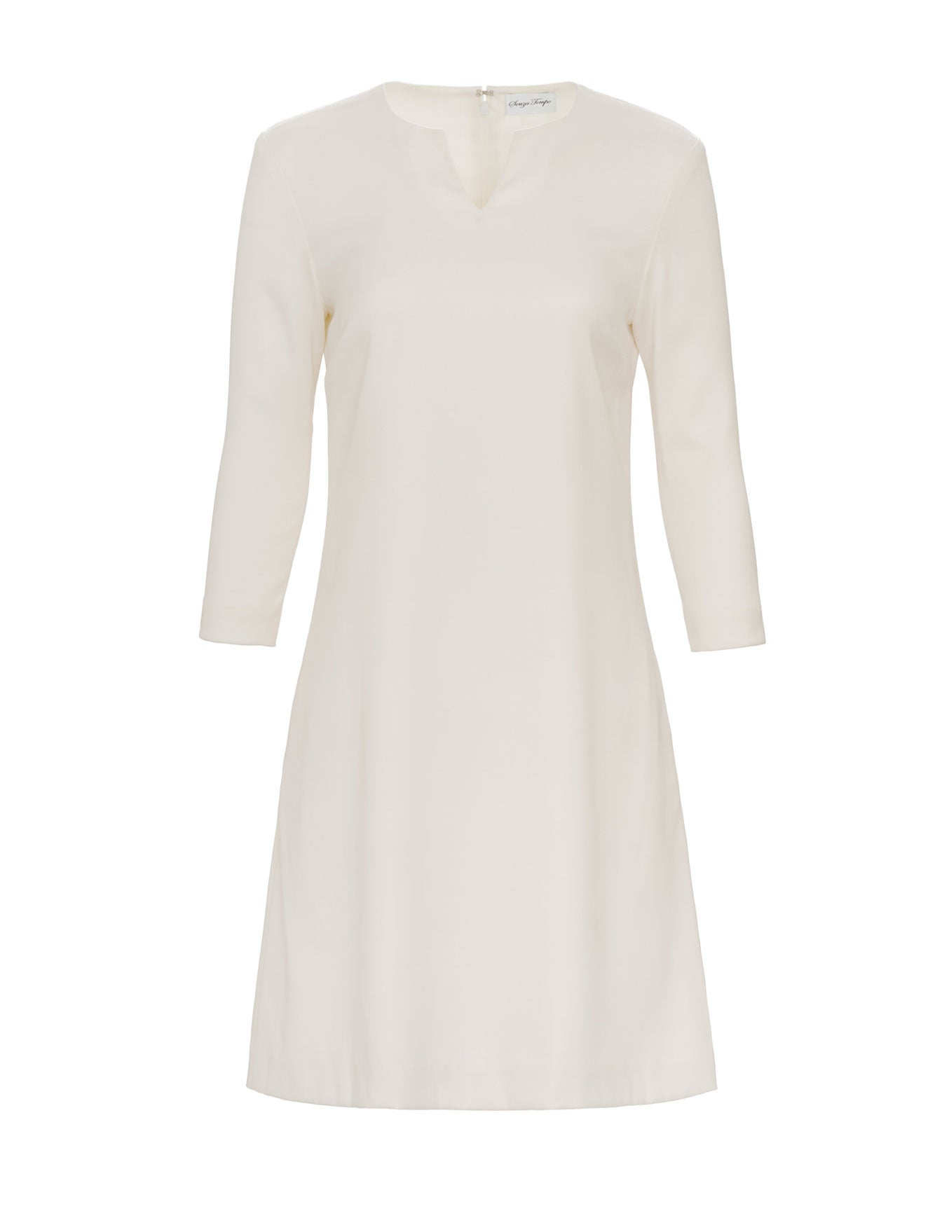 Long Sleeve Wool Tunic Dress — The Brigitte - Senza Tempo Fashion