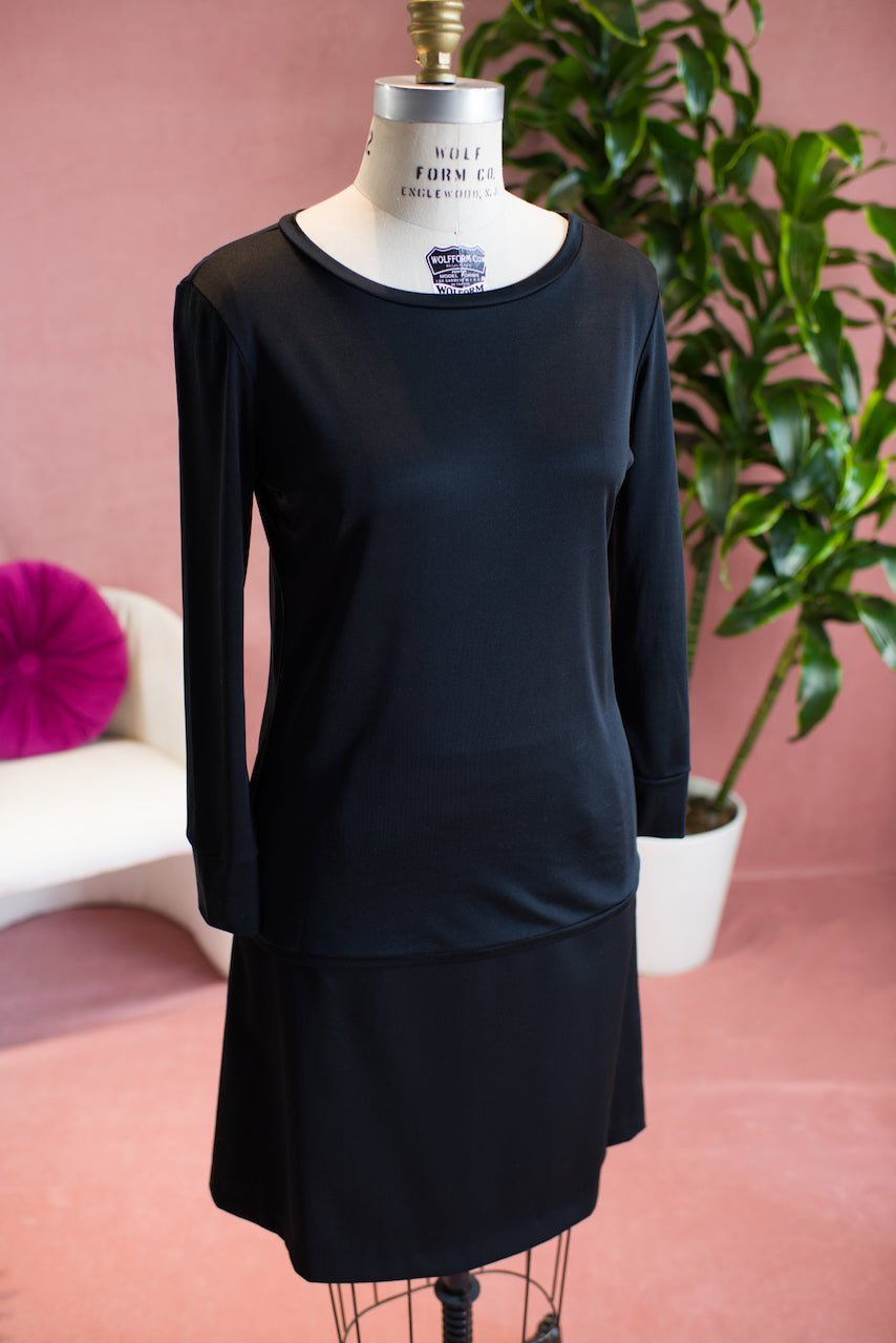 Luxe Finish Long Sleeve Silk T Shirt — The Marilyn III - Senza Tempo Fashion