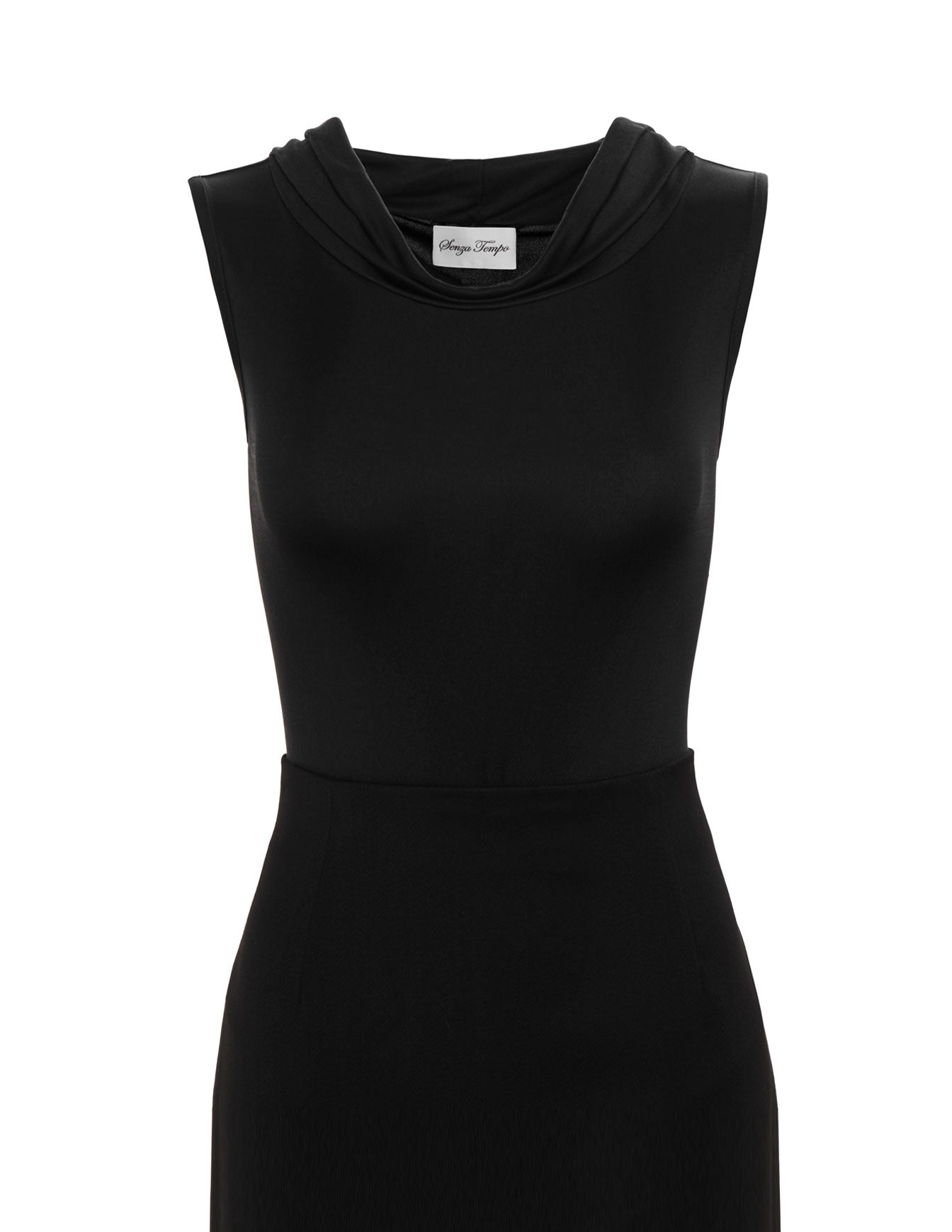 Luxe Finish Sleeveless Silk Tee Shirt — The Audrey IV - Senza Tempo Fashion